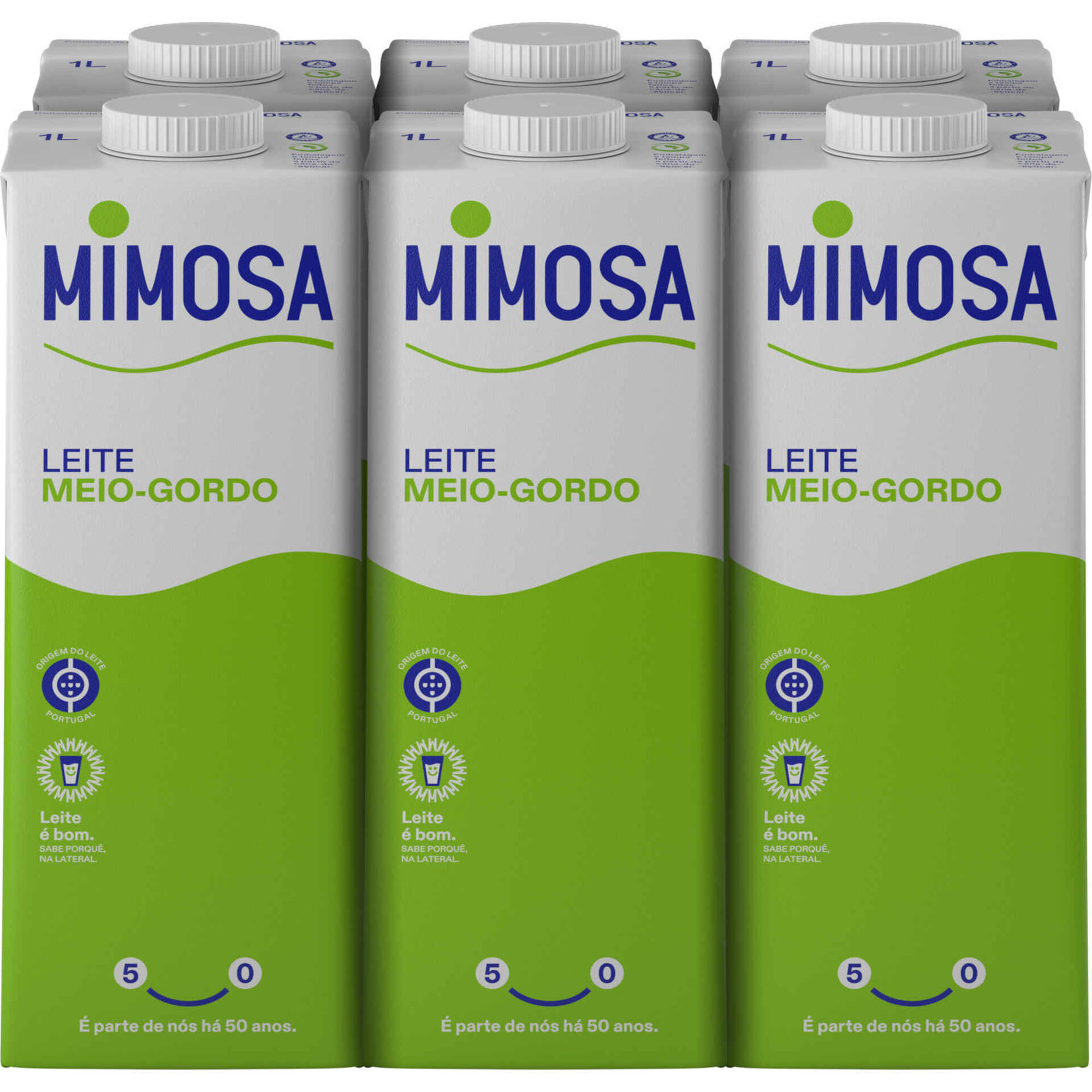 Leite UHT Meio Gordo Bem Essencial Mimosa