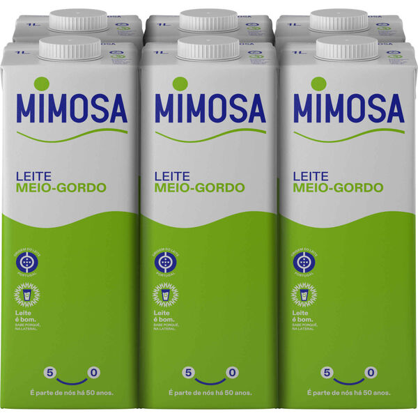 Leite UHT Meio Gordo Bem Essencial Mimosa