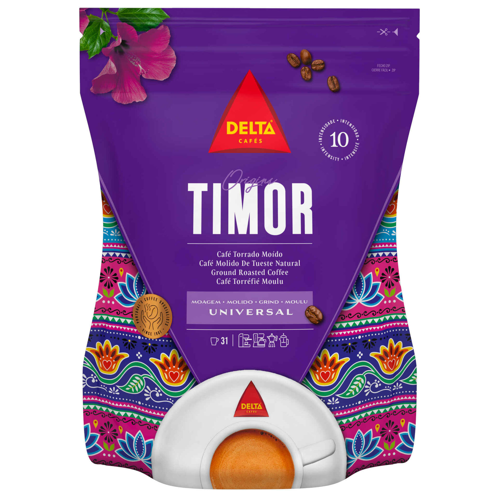 Café Moído Torrado Moagem Universal Origins Timor Int 10
