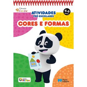 Bloco de Atividades Pr&eacute;-escolares Panda - Cores e Formas (4-6 Anos) de Porto Editora