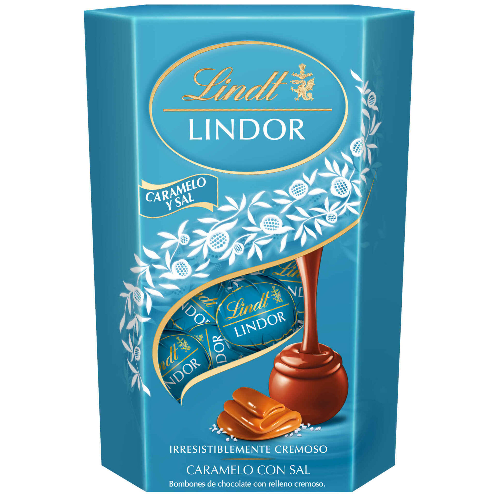 Bombons de Chocolate de Leite e Caramelo Salgado Lindor Cornet