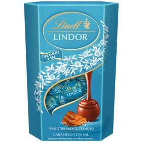 Bombons de Chocolate de Leite e Caramelo Salgado Lindor Cornet