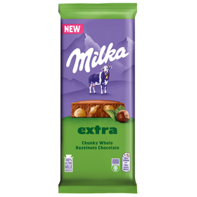 Tablete de Chocolate de Leite com Avel&atilde;s Milka