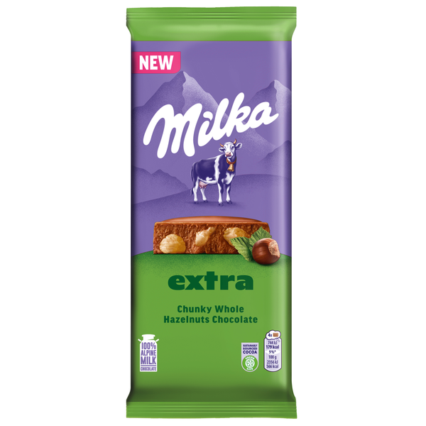 Tablete de Chocolate de Leite com Avelãs Milka