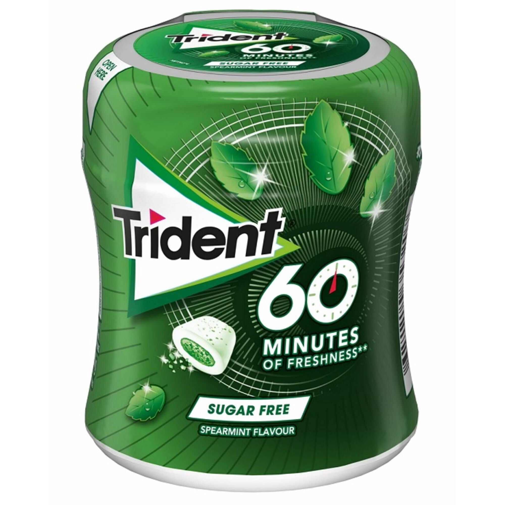 Pastilhas Elásticas 60 Minutos Spearmint Sem Açúcar Pastilhas Elásticas 60 Minutos Spearmint Sem Açúcar