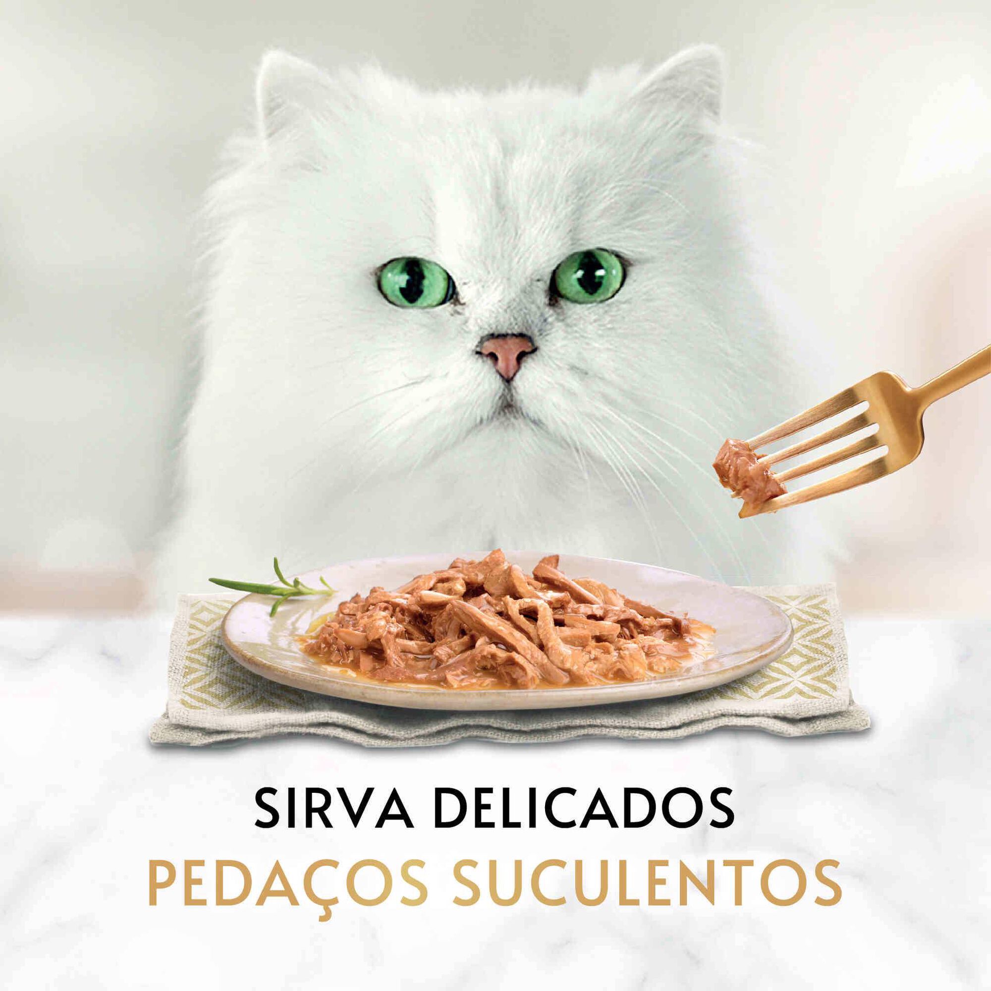 Comida Húmida para Gato Adulto Delícias Suculentas Frango Comida Húmida para Gato Adulto Delícias Suculentas Frango