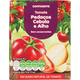 Tomate em Peda&ccedil;os com Cebola e Alho Continente