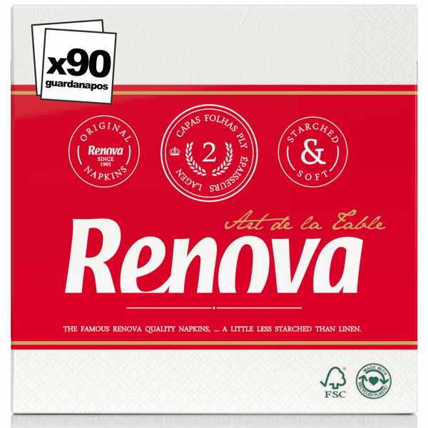 Guardanapos 2 Folhas Art de la Table Branco Renova