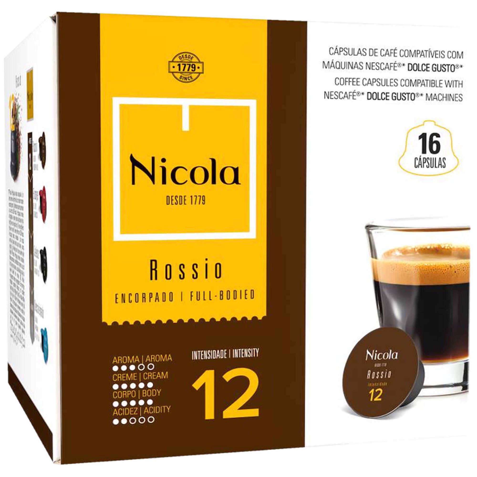 C&aacute;psulas de Caf&eacute; Rossio Int 12 Nicola