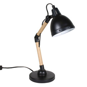 Candeeiro de Mesa Metal Preto&nbsp; Kasa