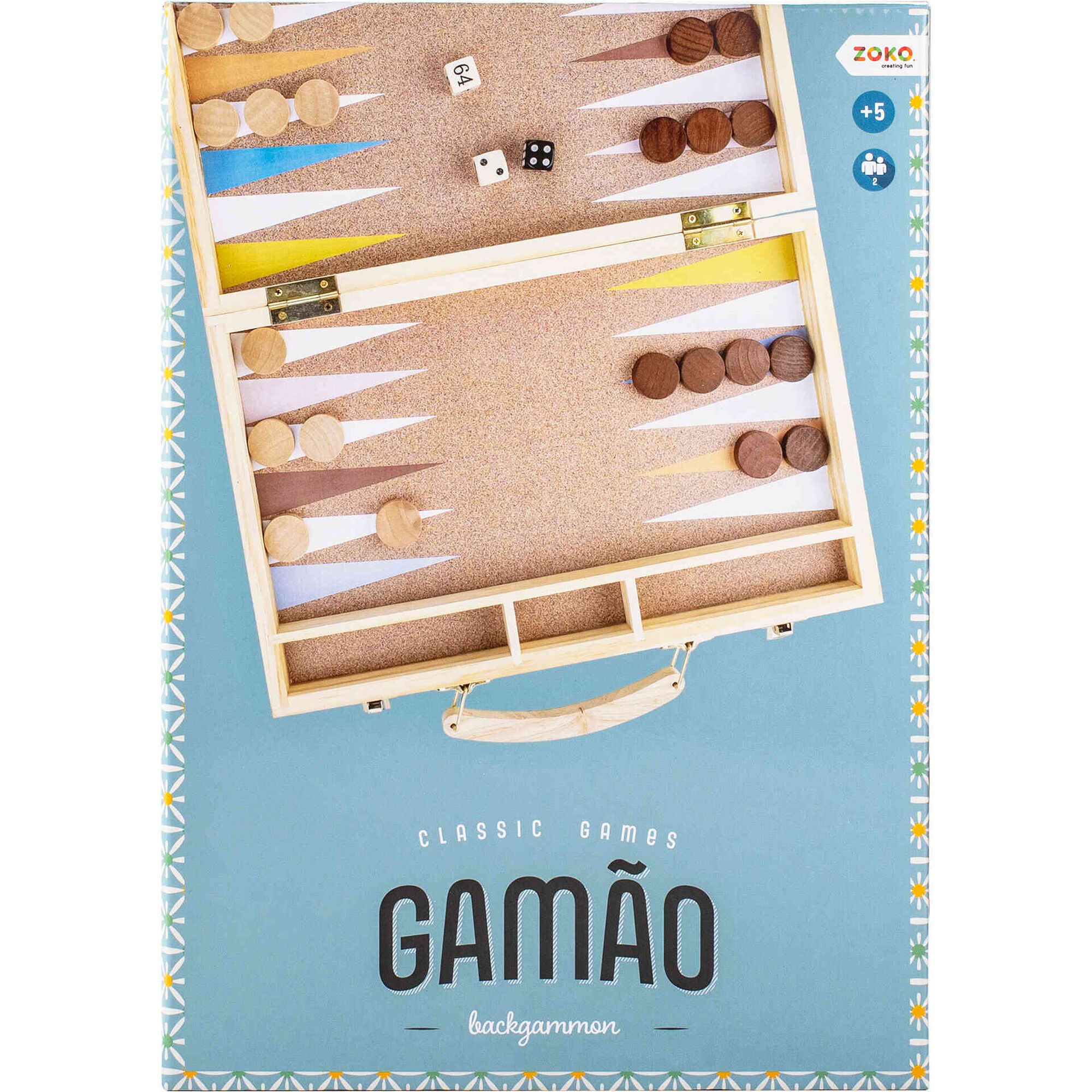 Jogo de Tabuleiro Gamão