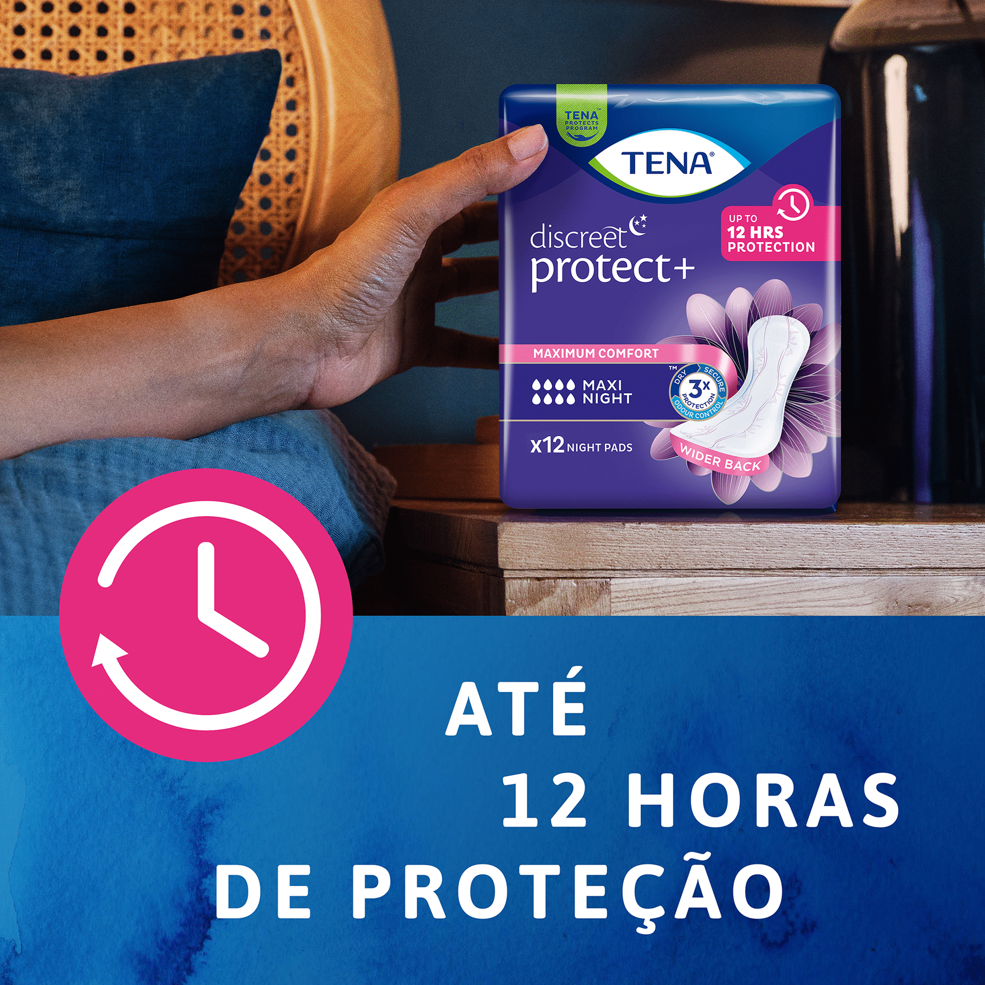 Pensos Incontin&ecirc;ncia Discreet Maxi Noite Tena
