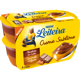 Sobremesa Creme Chocolate de Leite e Caramelo Salgado