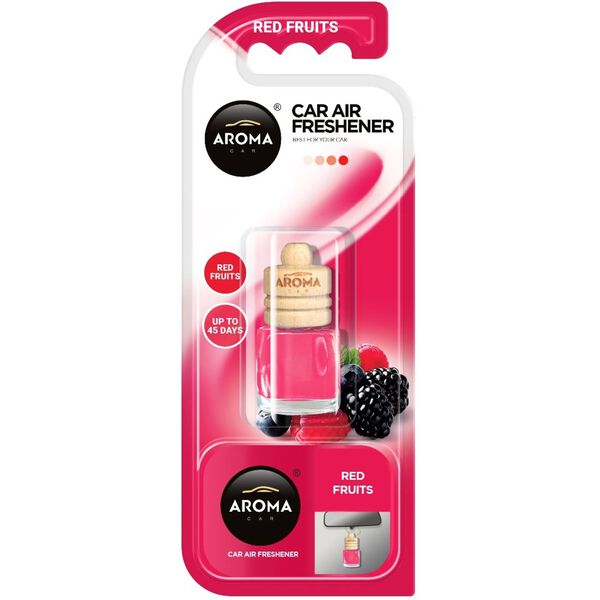 Ambientador Auto Pendurar Frasco Frutos Vermelhos Aroma Car