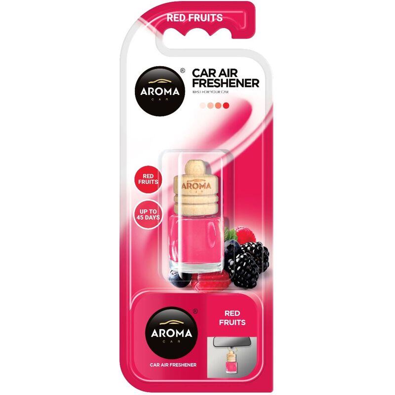 Ambientador Auto Pendurar Frasco Frutos Vermelhos Aroma Car