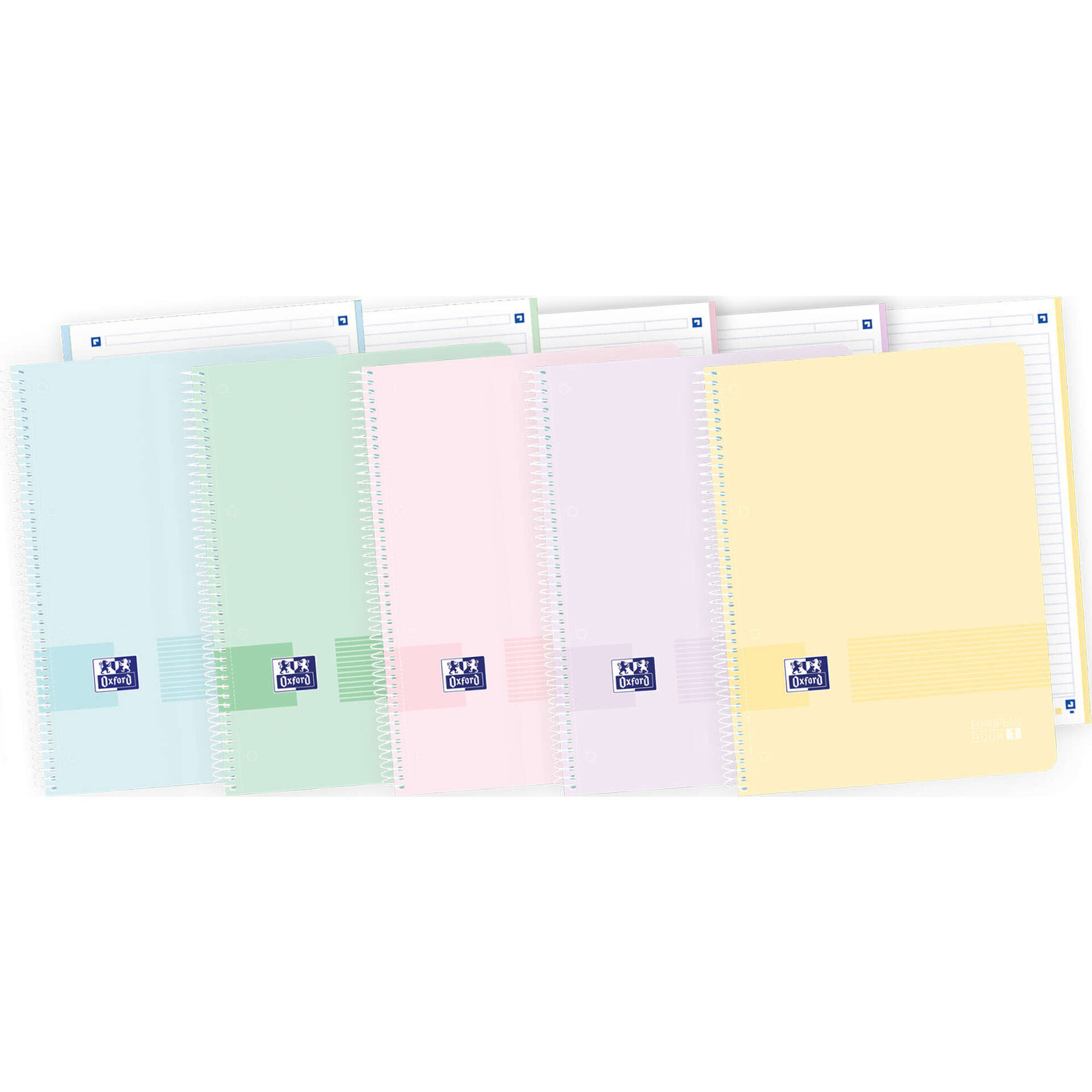 Caderno Espiral Europeanbook 1  Live&Go A4 Pautado (várias cores)