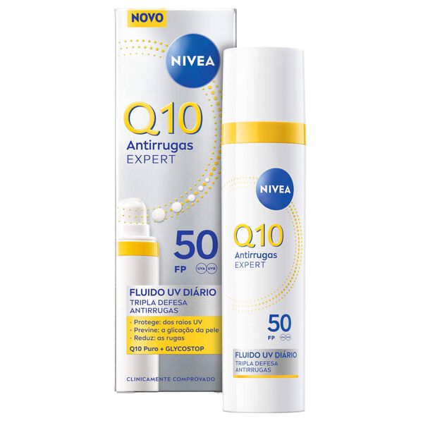 Fluído Diário Q10 Glycostop FPS 50 Nivea