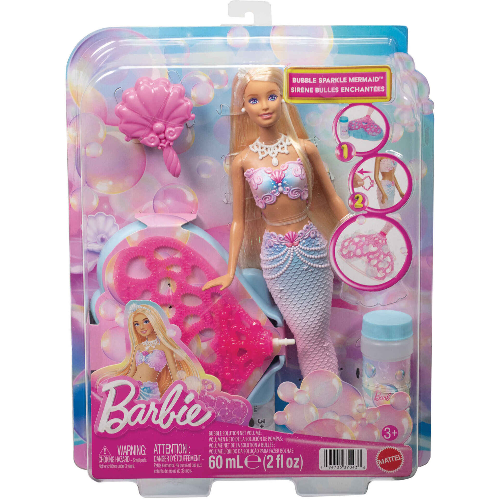 Barbie - Boneca Sereia Bolas de sab&atilde;o