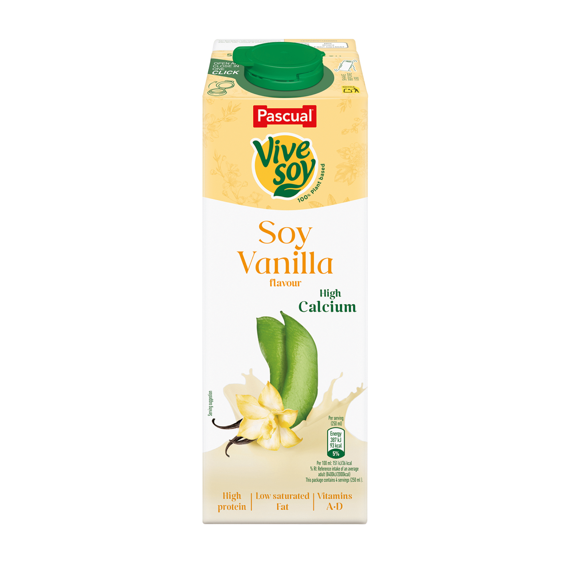 Bebida Vegetal de Soja Baunilha