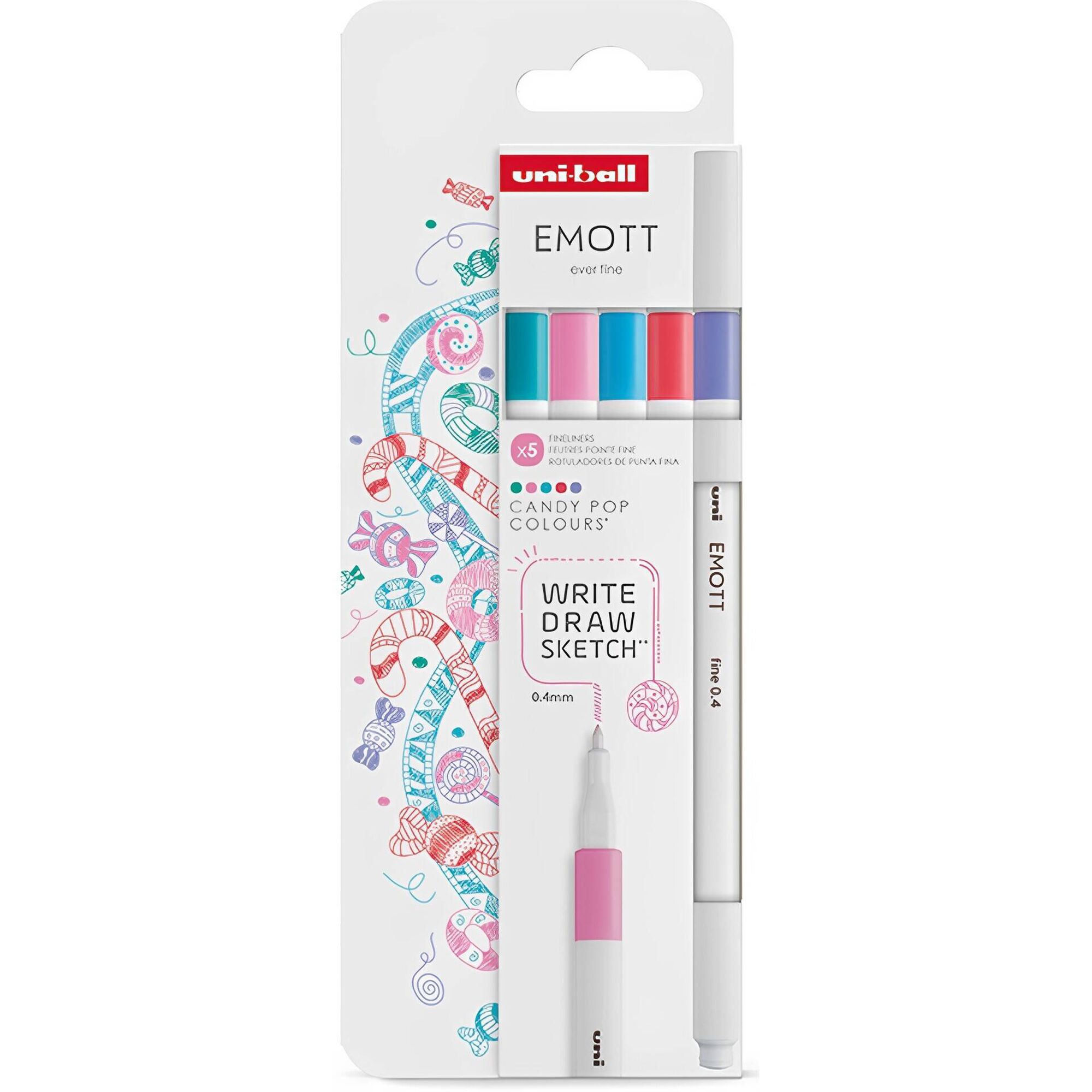 Marcador Emott Candy Colours 5Un Uni