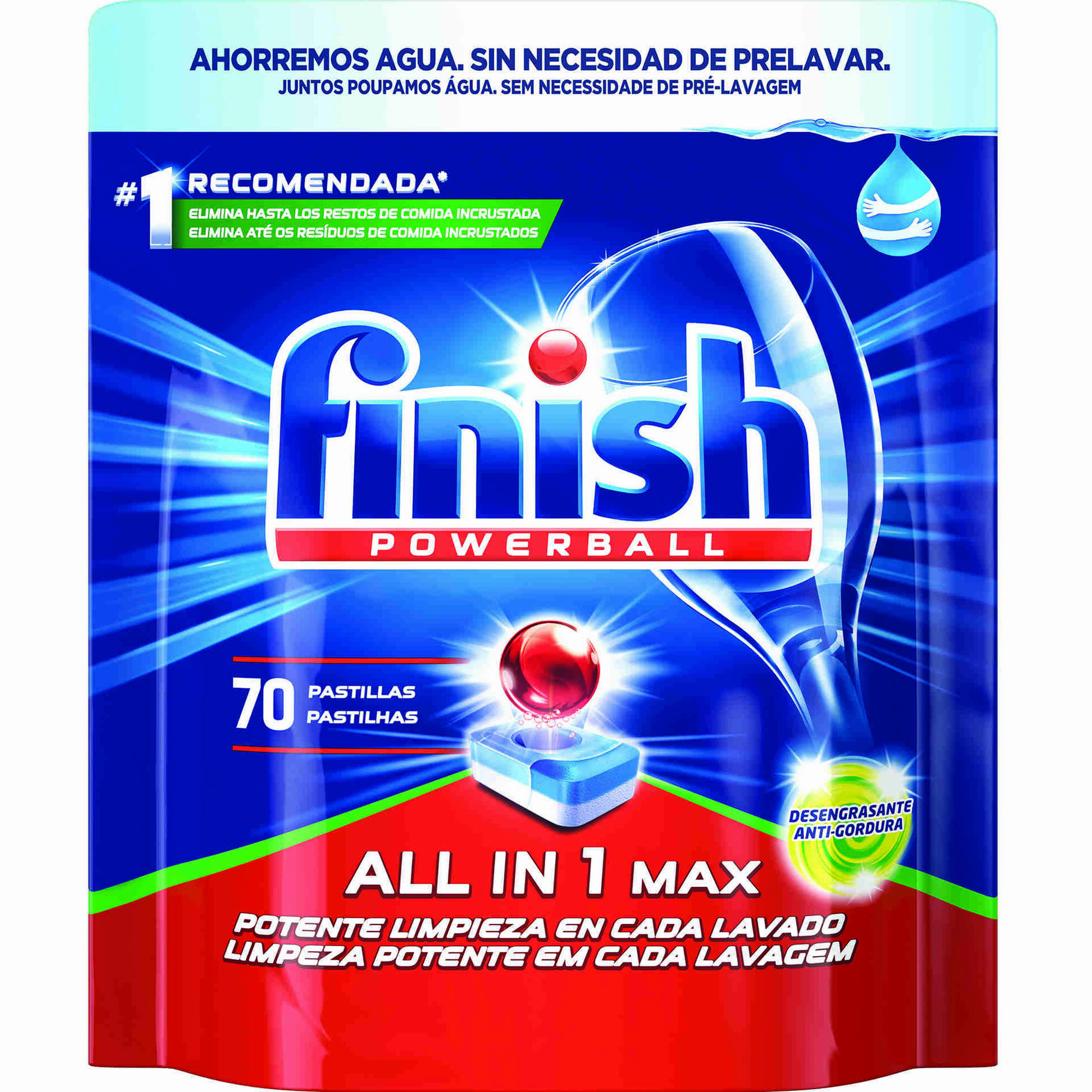 Detergente Máquina Loiça Pastilhas All in 1 Antigordura Detergente Máquina Loiça Pastilhas All in 1 Antigordura