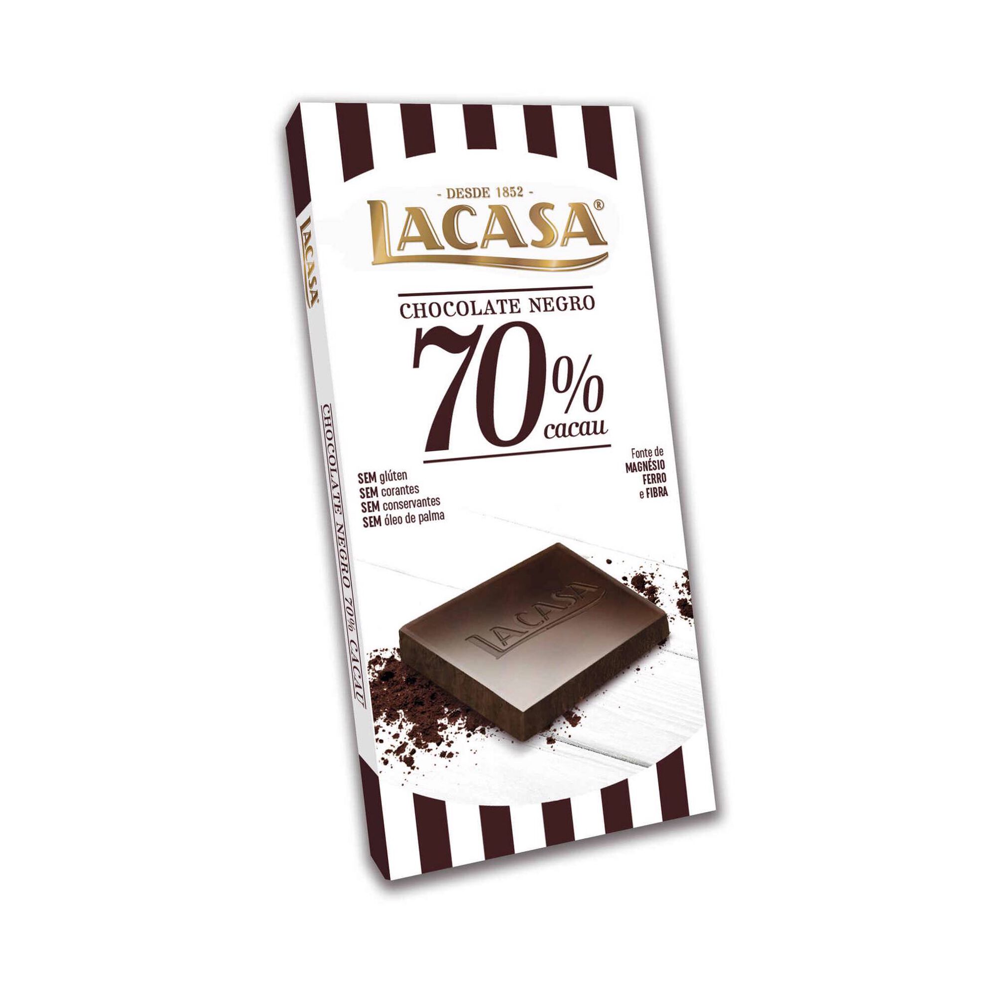 Tablete de Chocolate 70% Cacau sem Glúten