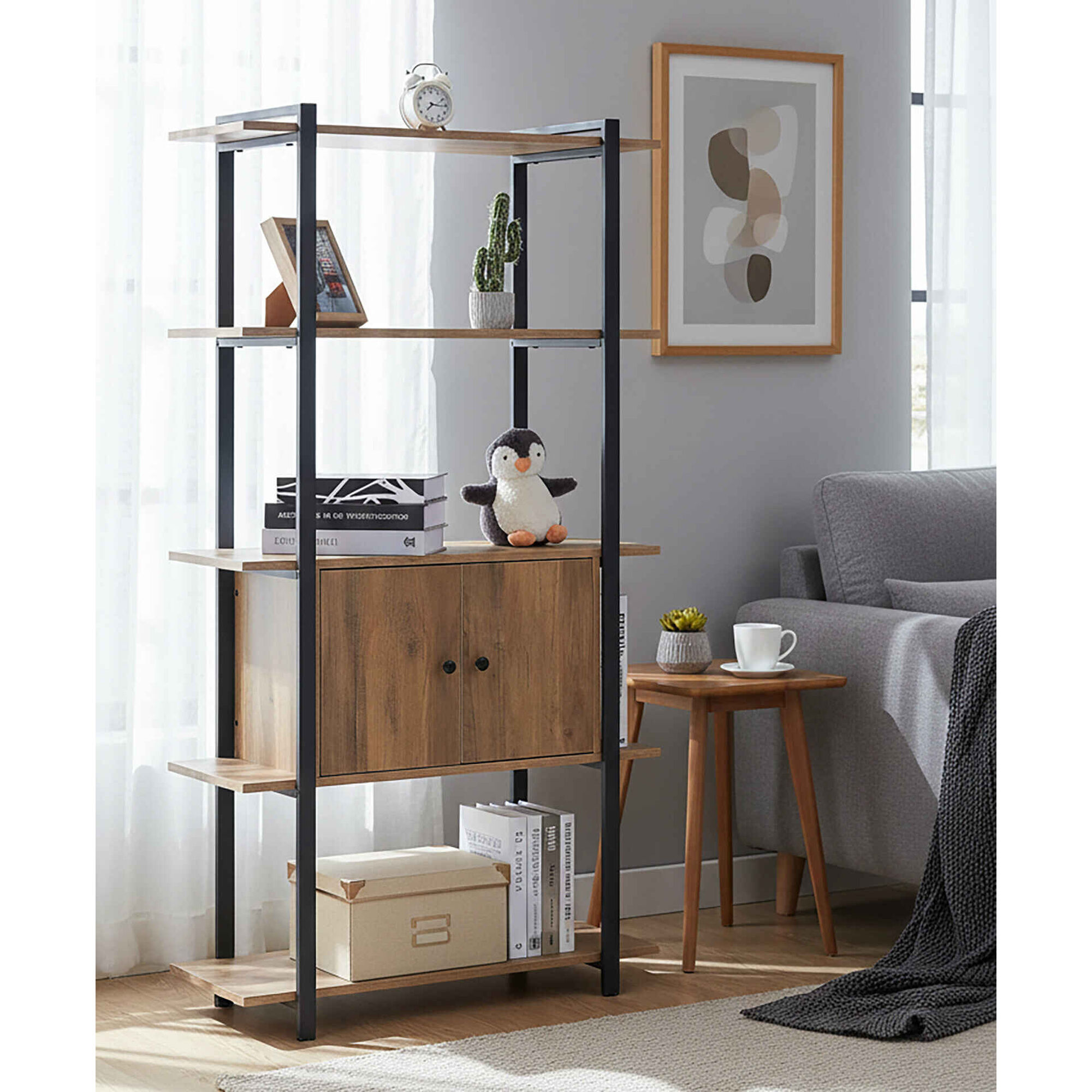 Estante com Arm&aacute;rio Minimal Kasa