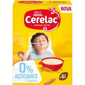 Papa Infantil Farinha L&aacute;ctea sem A&ccedil;&uacute;car +6M Cerelac