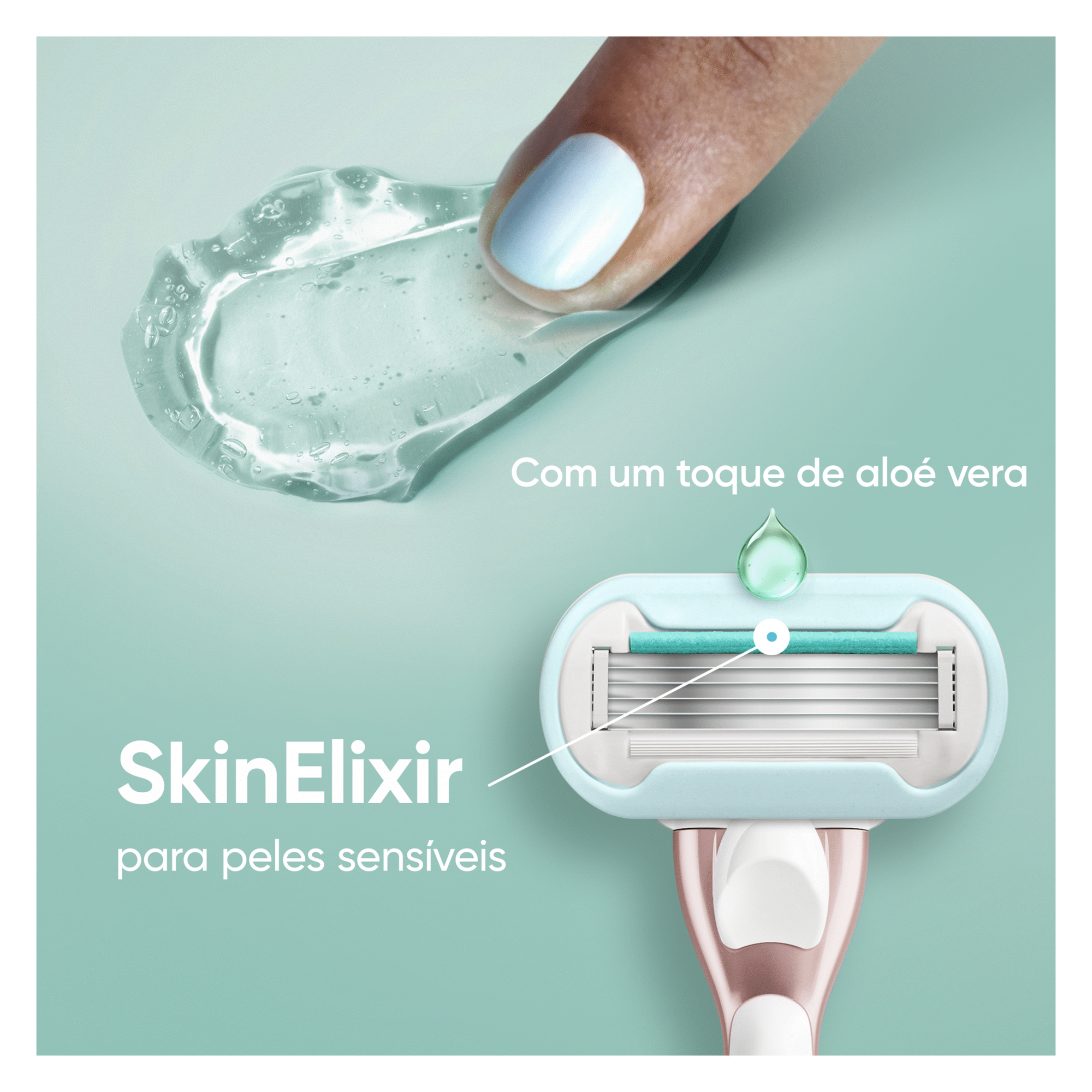 M&aacute;quina Depilat&oacute;ria Venus Pro Smooth Sensitive com 3 Recargas Gillette Venus