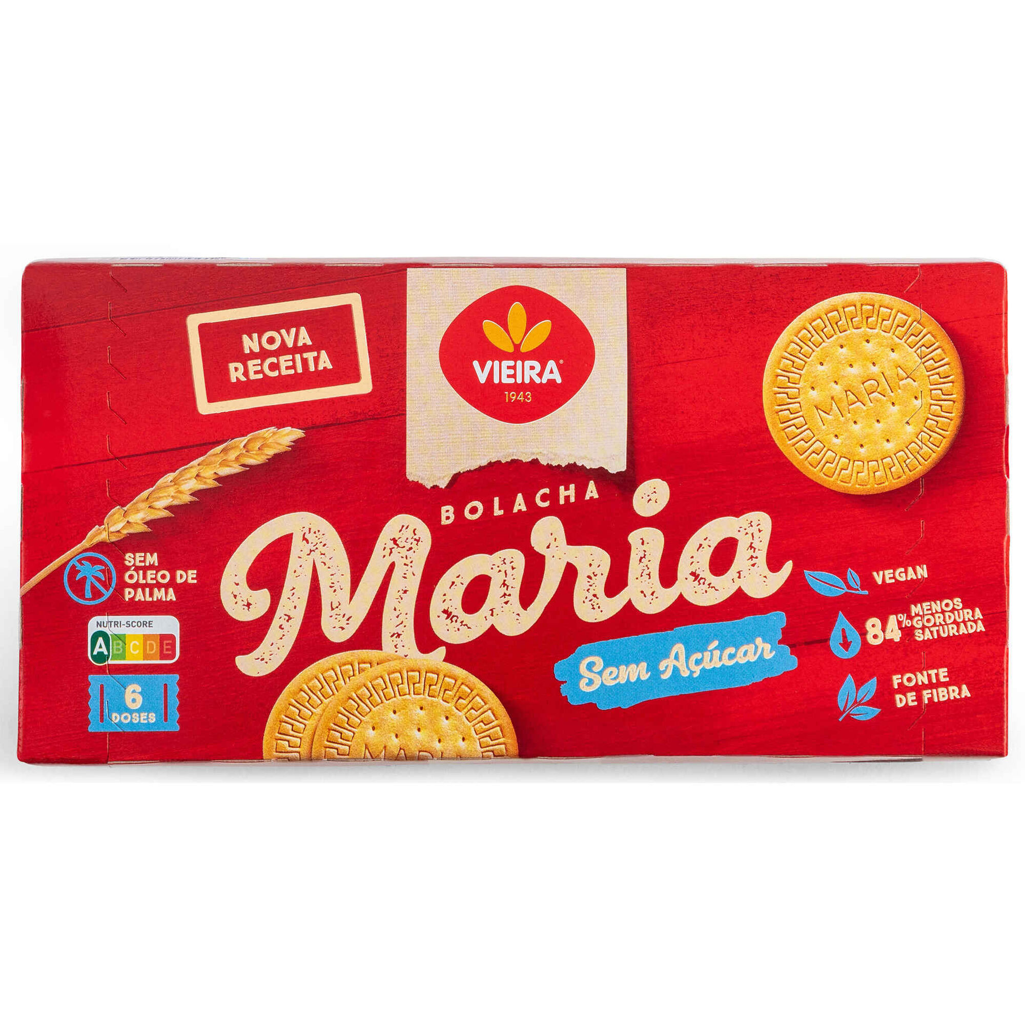 Bolachas Maria sem Adição de Açúcar