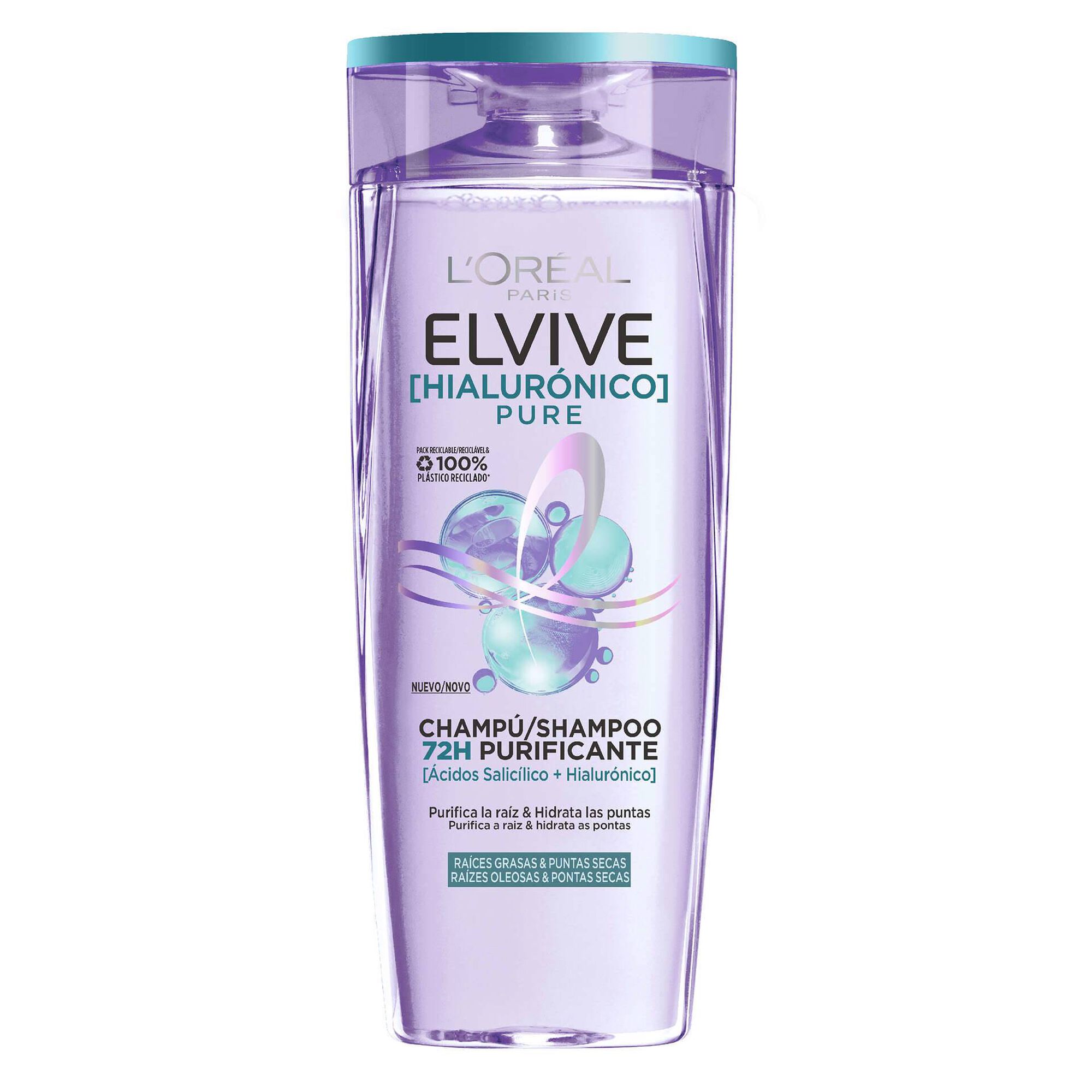 Champô Elvive Hidra Hialurónico Pure L'Oréal Paris emb. 400 ml