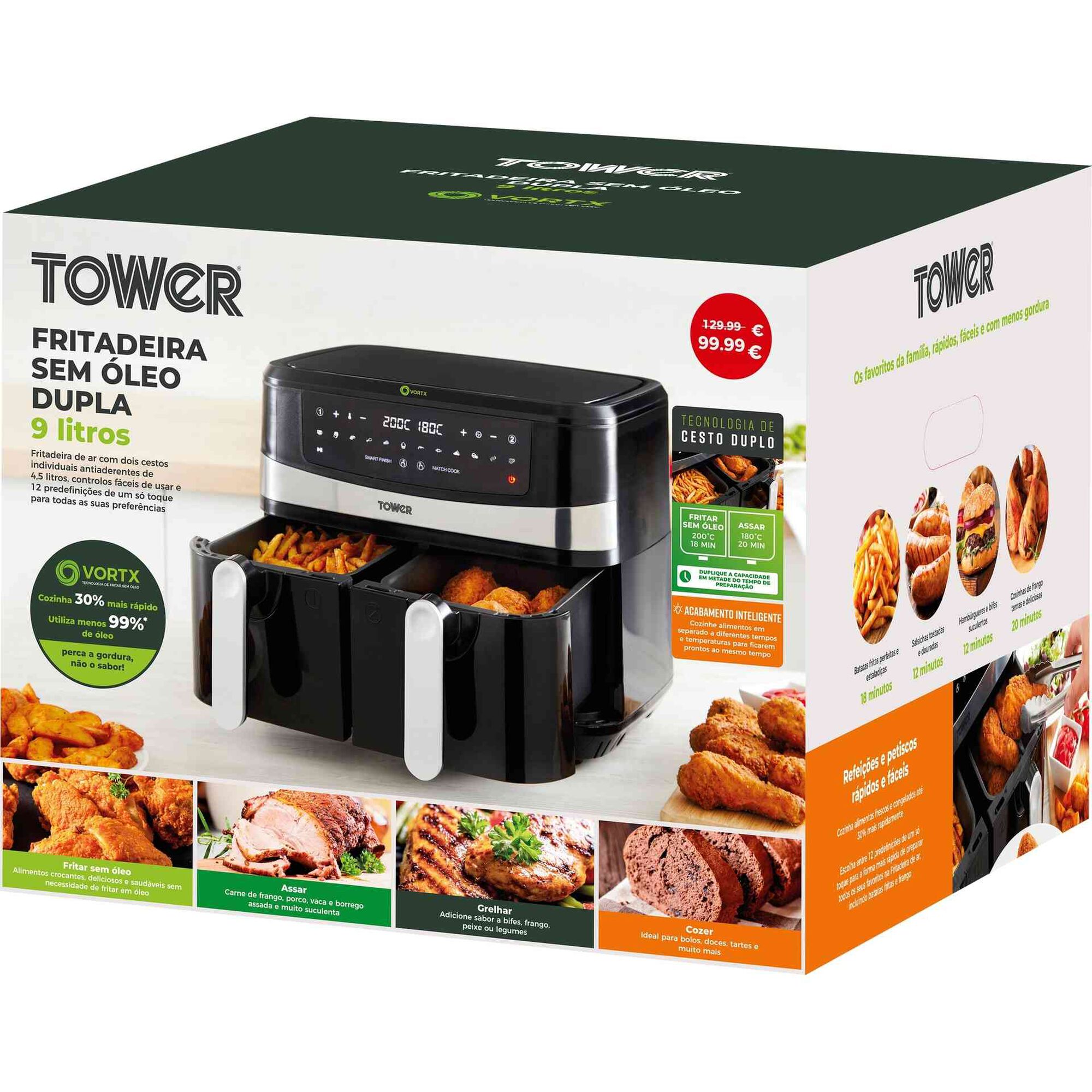 Fritadeira sem &Oacute;leo Dupla 4,5L e 4,5L Bazar&atilde;o