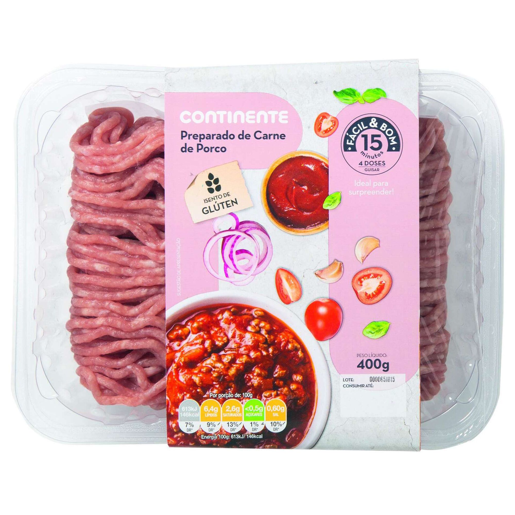 Preparado de Carne Picada de Porco