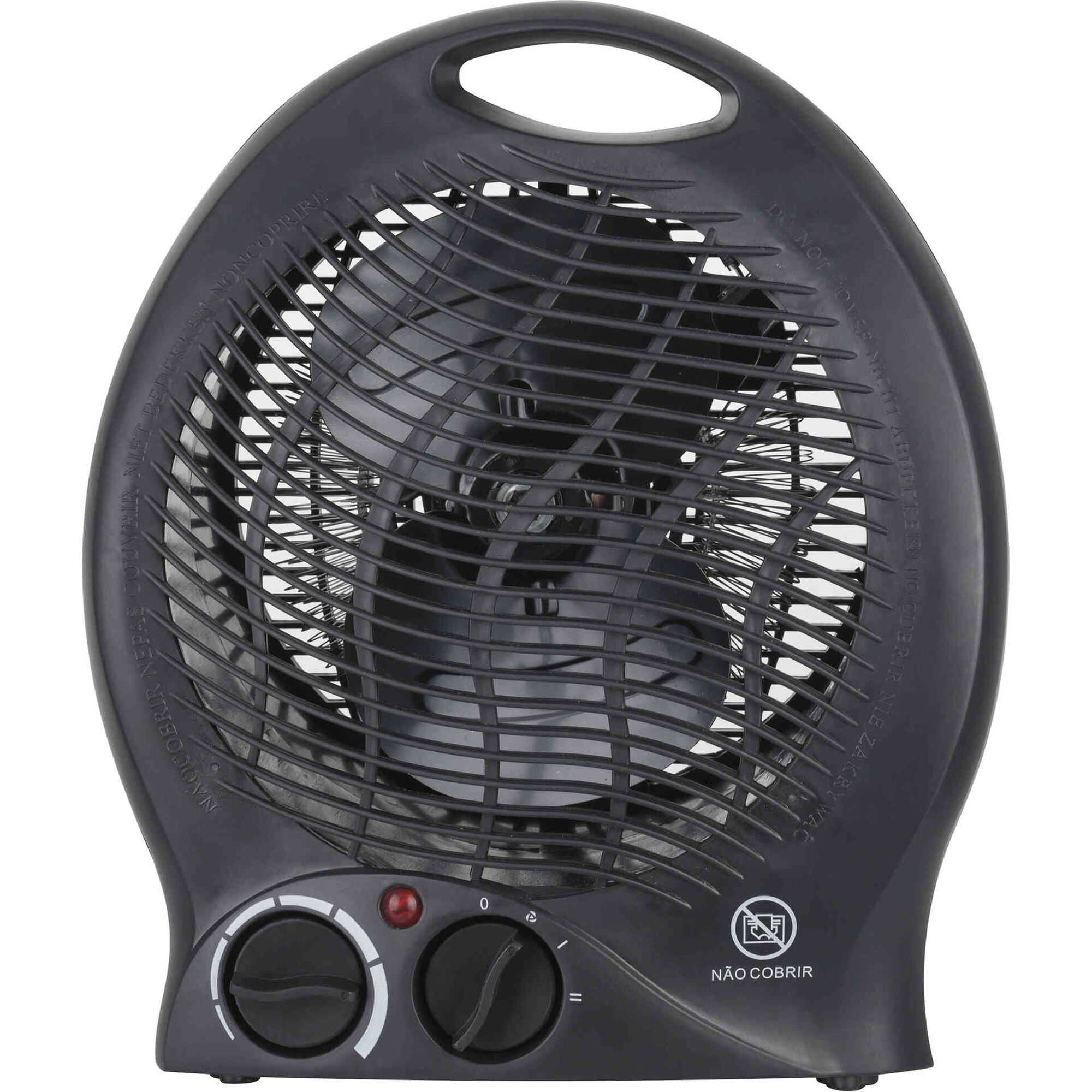 Termoventilador Compacto Portátil Preto