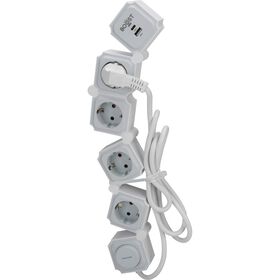 Bloco Snake 4 Tomadas e USB 1,5m com Interruptor Boost
