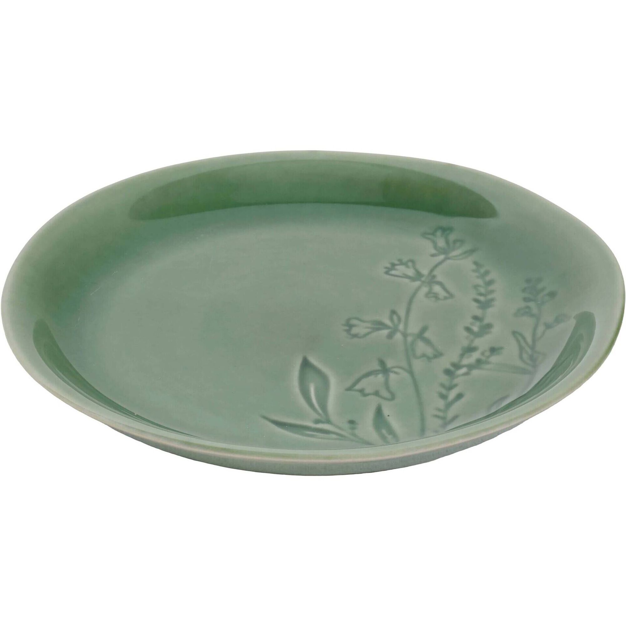 Prato Sobremesa 20cm Verde Jardim Secreto Kasa