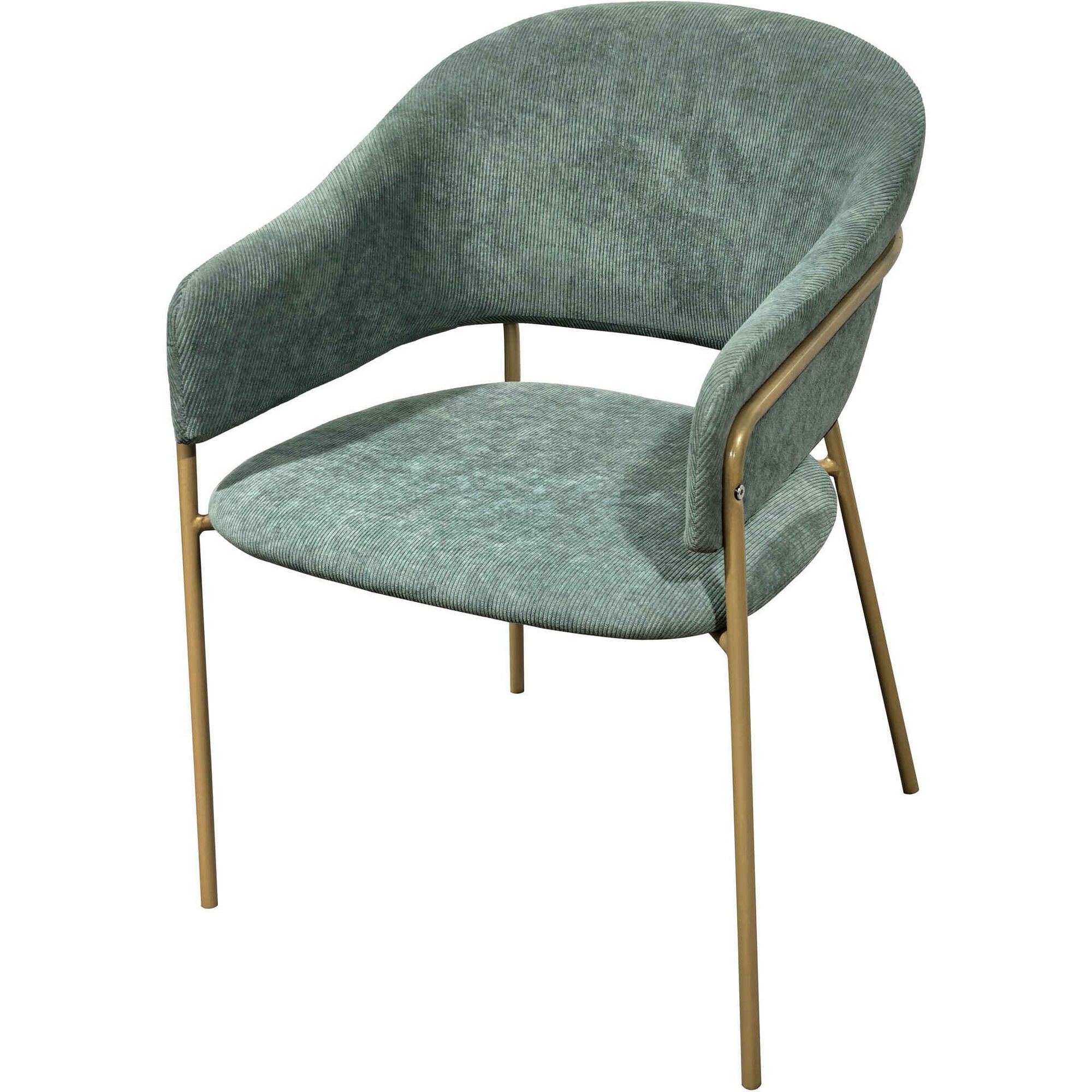 Cadeira Estofada Torino Verde Kasa