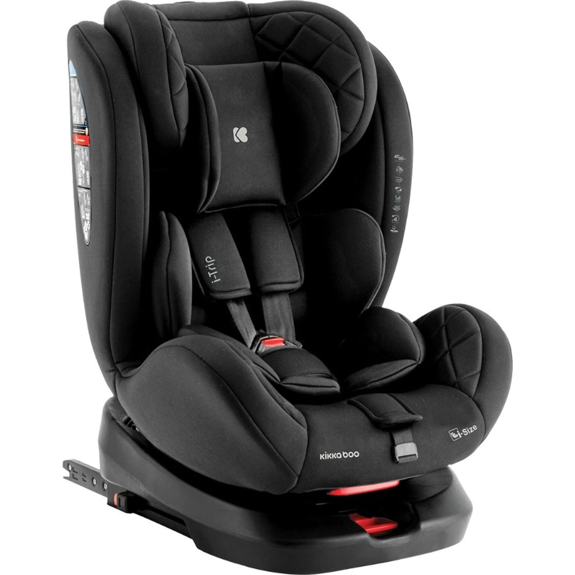 Cadeira Auto I-Size 40-150cm Isofix Rotativa Cinza Itrip