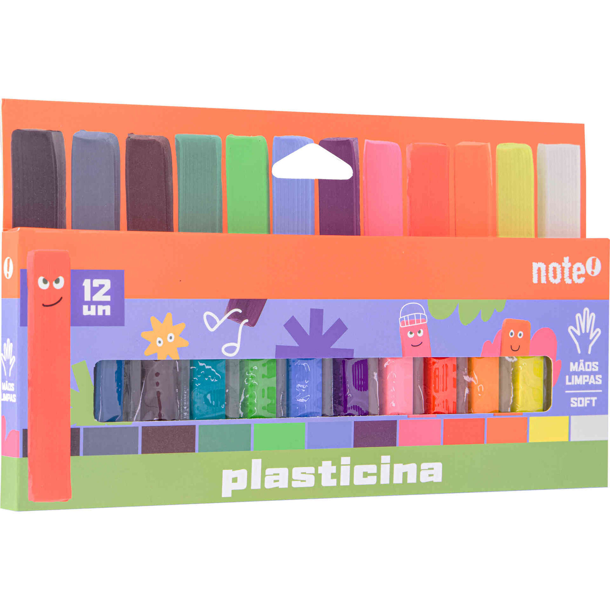 Conjunto 12 Barras de Plasticina Note!