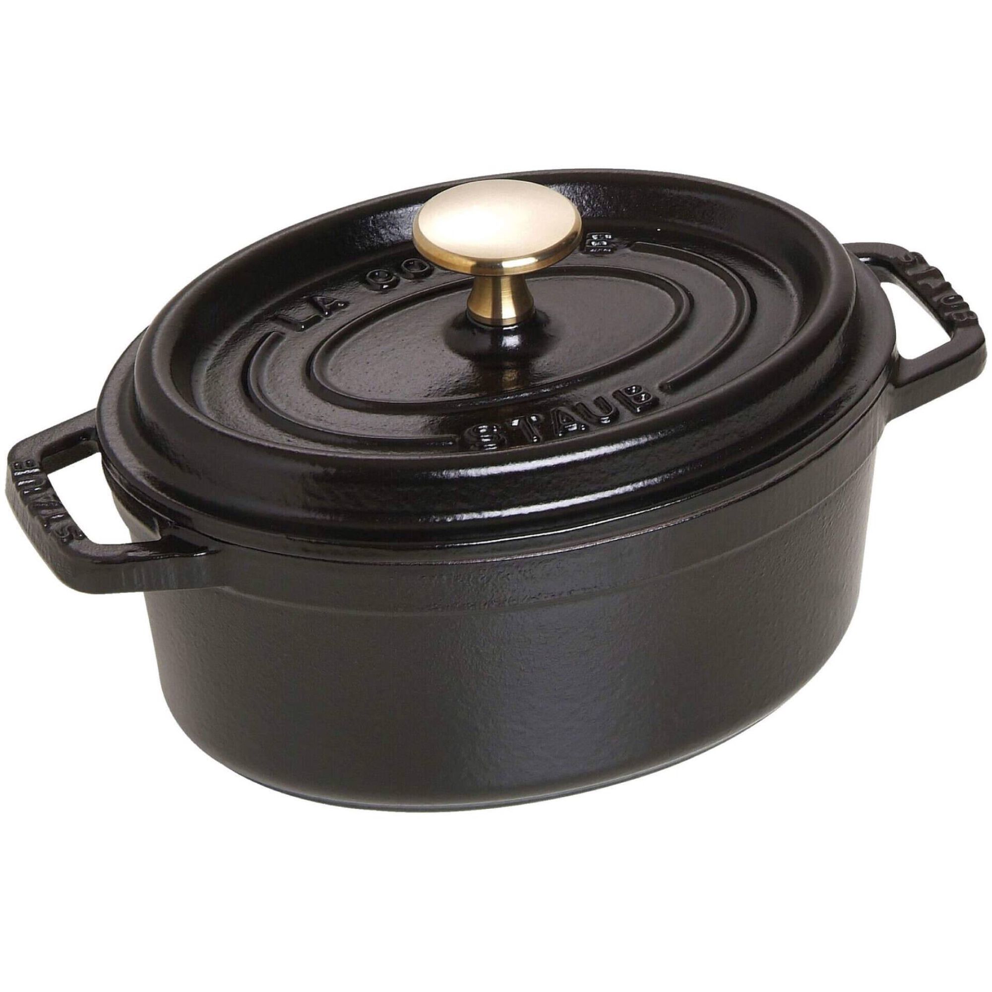 Ca&ccedil;arola Oval Ferro Fundido 15cm Preta Staub