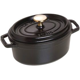 Ca&ccedil;arola Oval Ferro Fundido 15cm Preta Staub