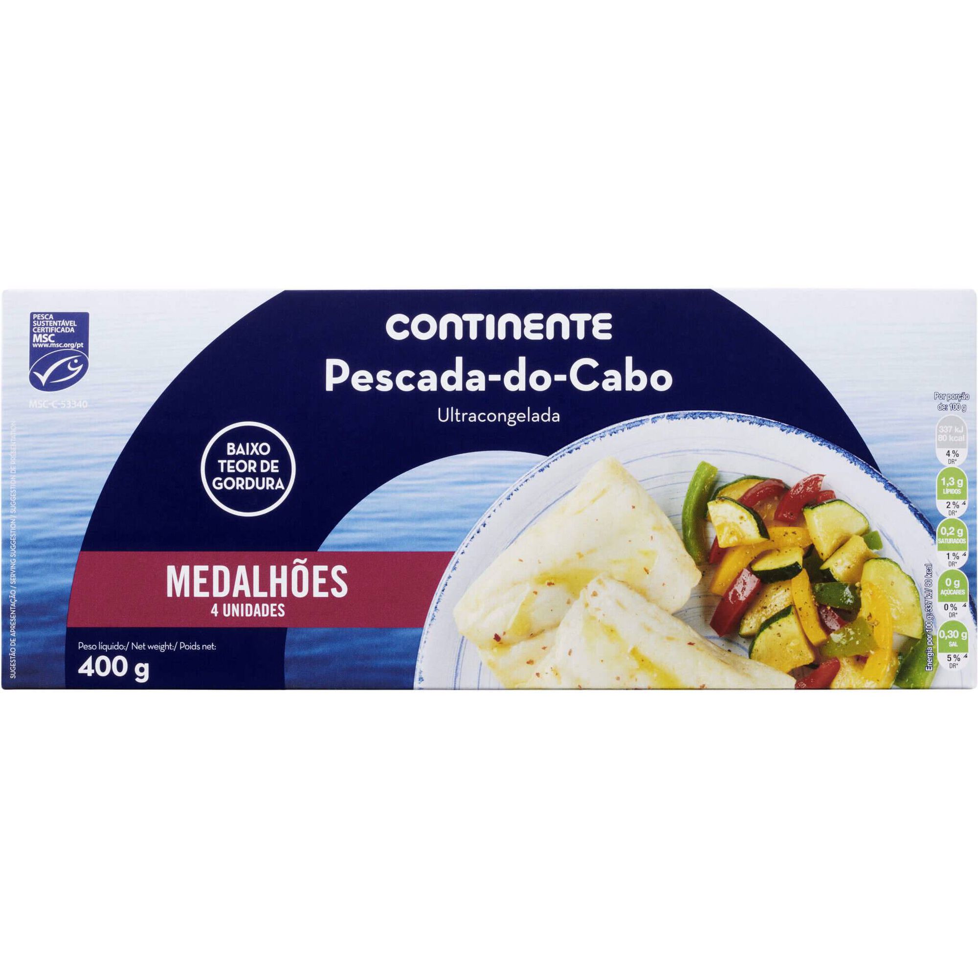 Medalhões de Pescada do Cabo Ultracongelados Medalhões de Pescada do Cabo Ultracongelados