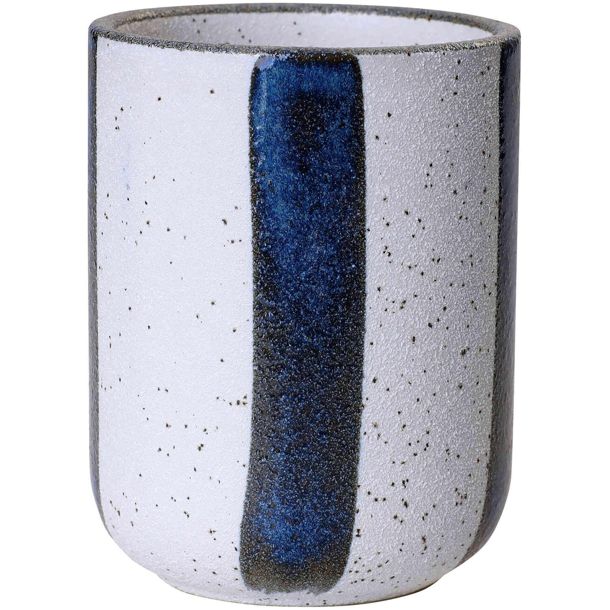 Copo Cer&acirc;mica Riscas Azul Kasa