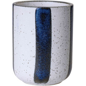 Copo Cer&acirc;mica Riscas Azul Kasa