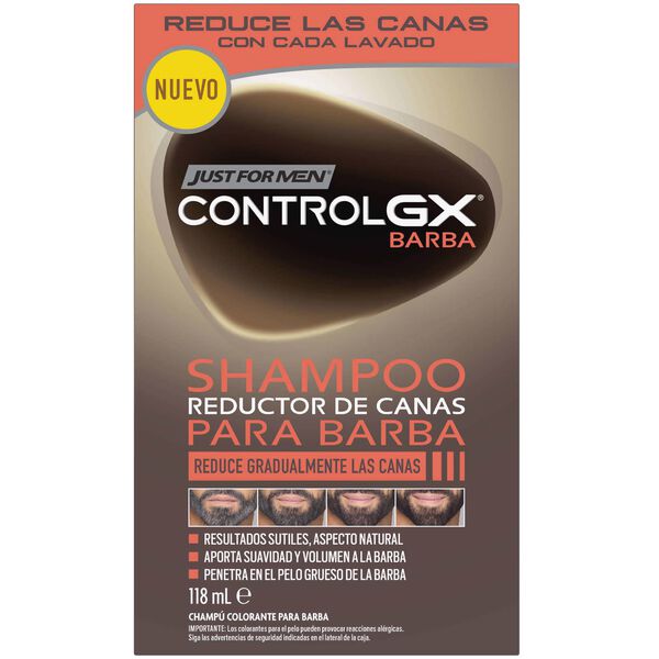 Champô ControlGX com Coloração para Barba Just For Men