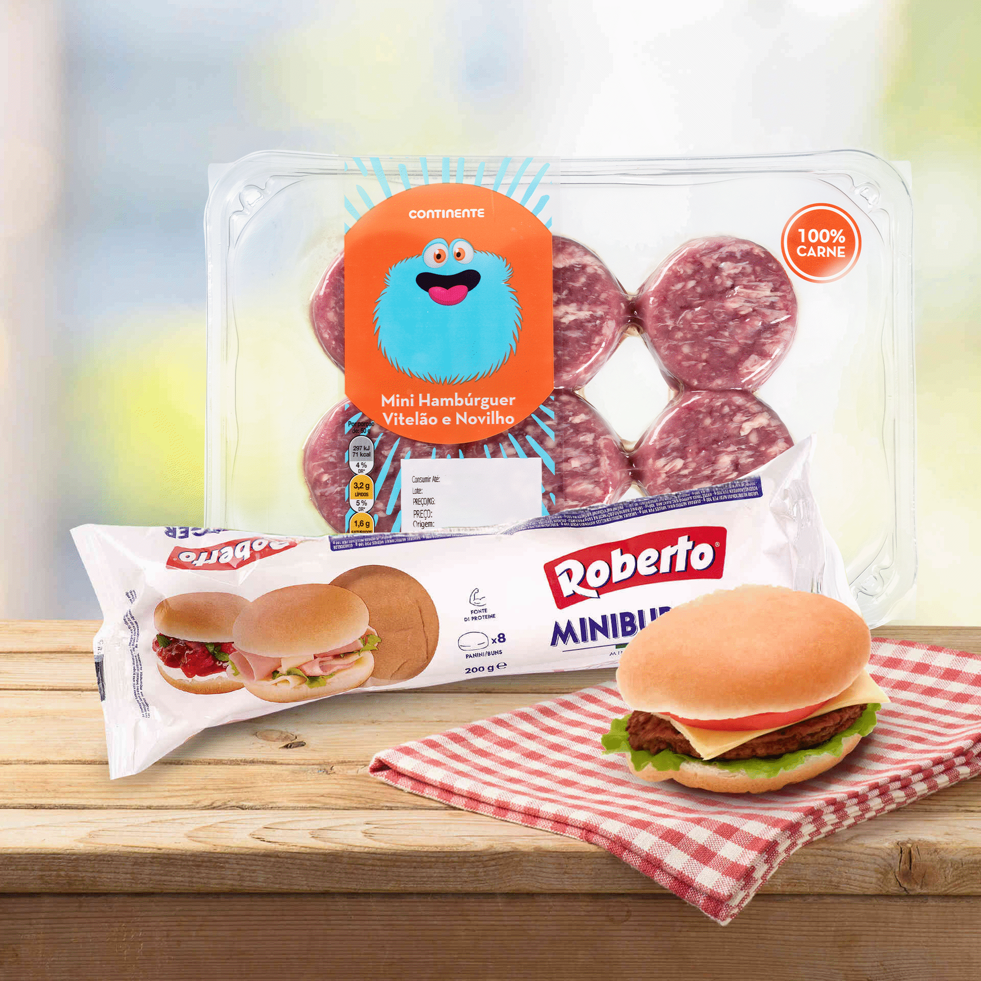 Mini Hambúrguer Mini Hambúrguer
