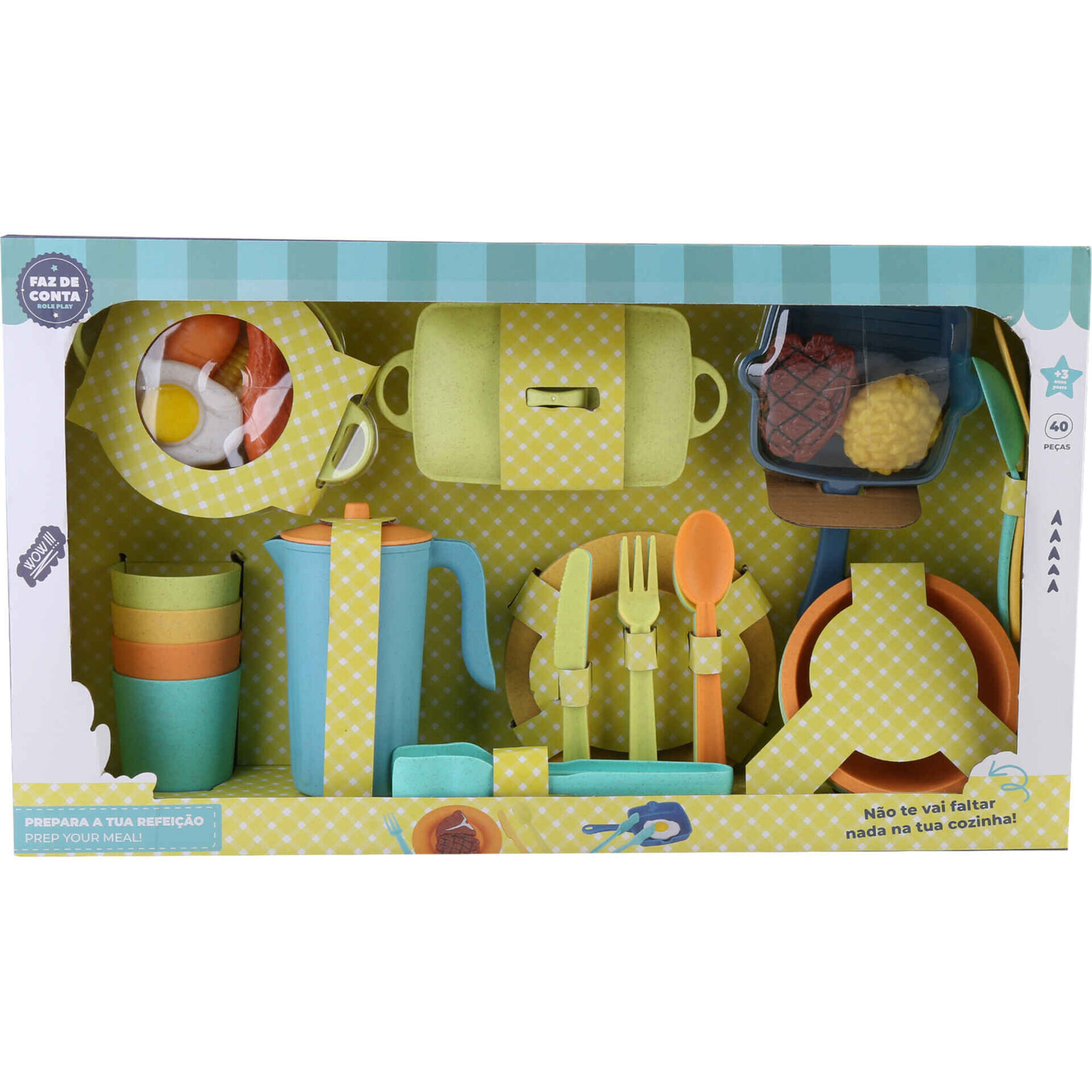 Zoko Faz de Conta - Conjunto Cozinha 40 Pe&ccedil;as