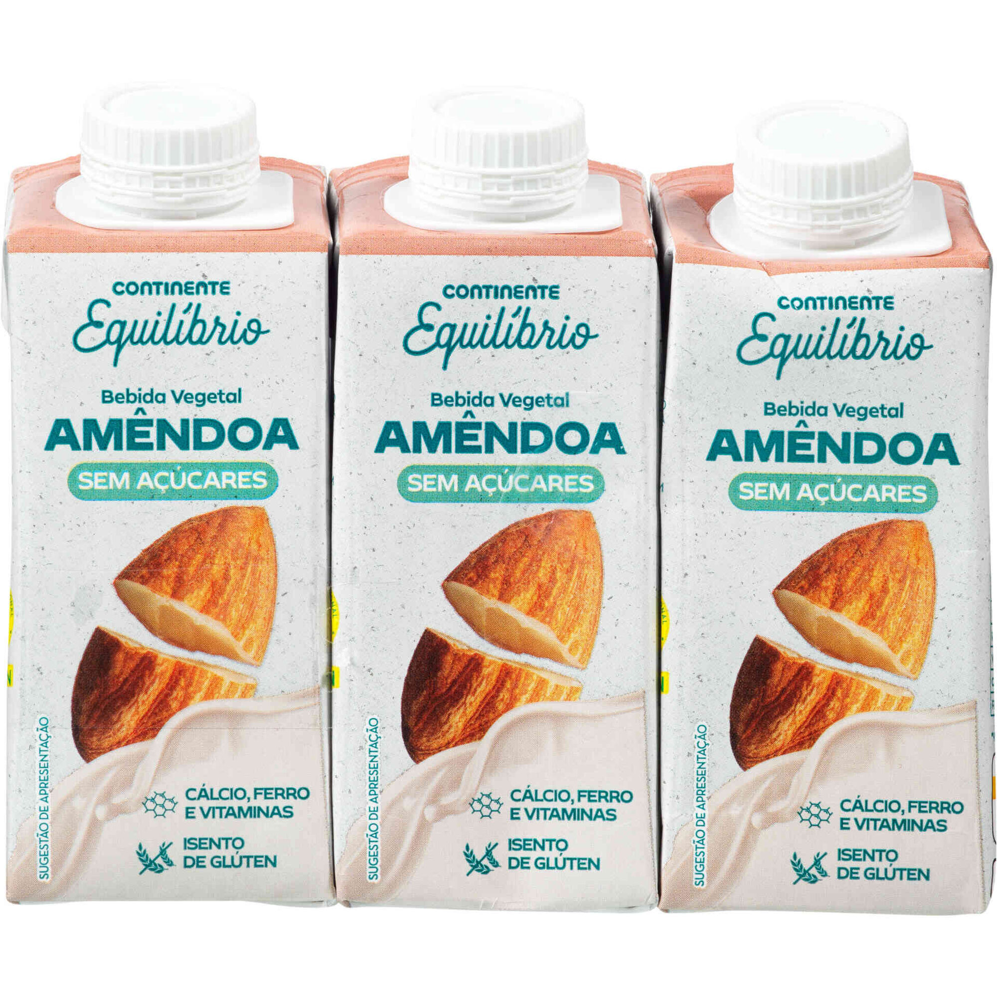 Bebida Vegetal de Am&ecirc;ndoa sem A&ccedil;&uacute;car Continente Equil&iacute;brio