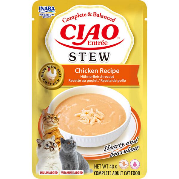 Comida Húmida para Gato Adulto Stew Frango Ciao