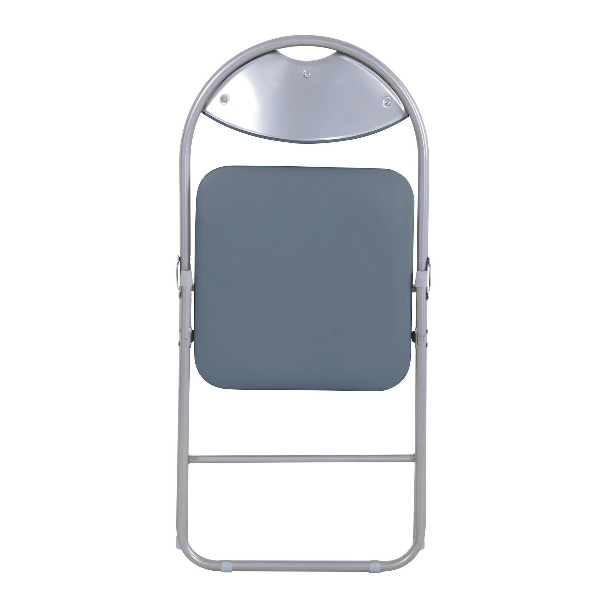 Cadeira Dobrável Almofadada Cinza